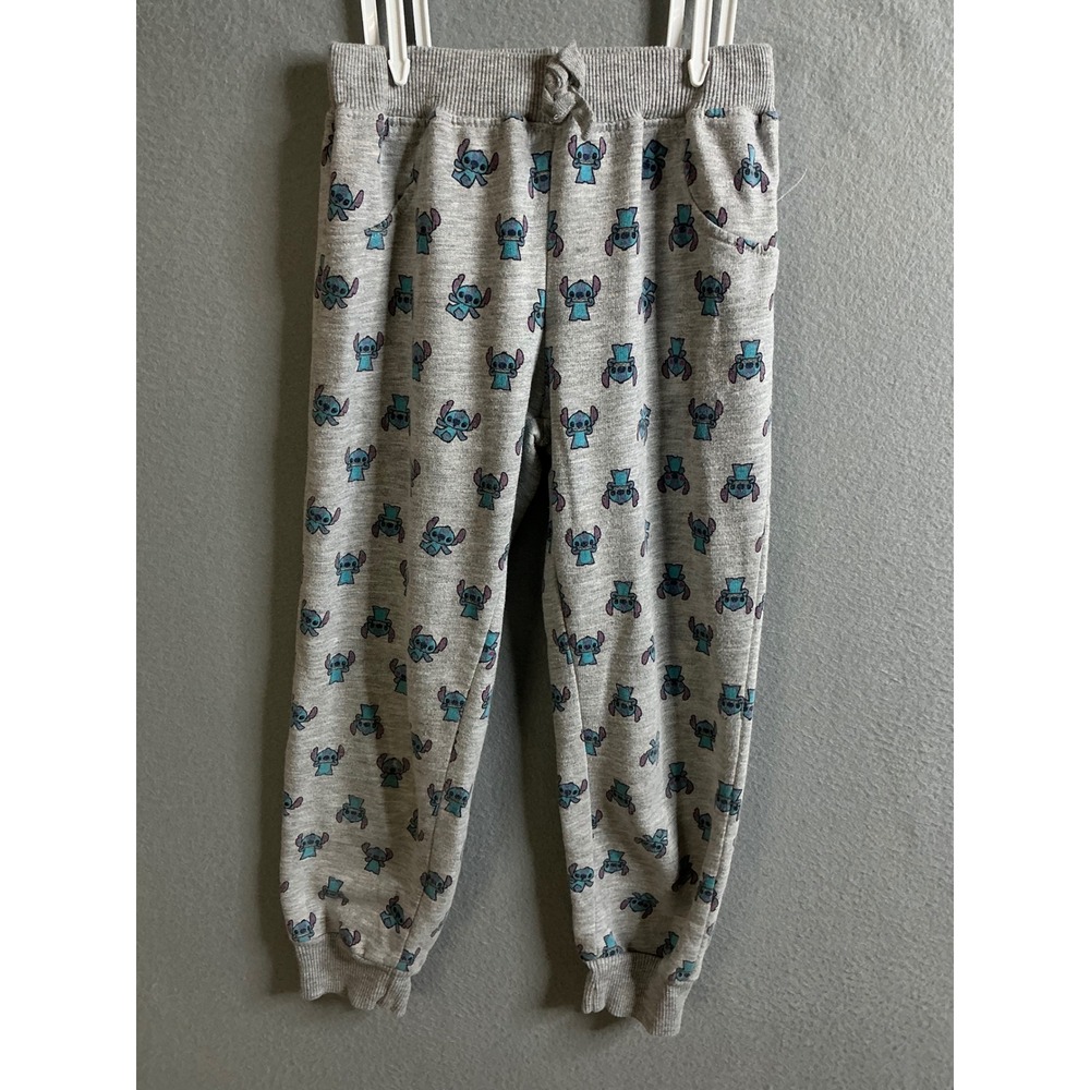 Disney Stitch Joggers Pants Girls‎ 6 Character Print Comfy Casual